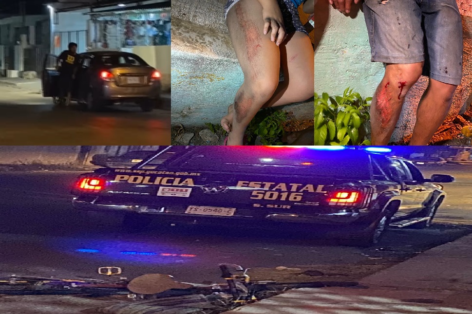 Ebrio conductor atropella y lesiona a dos ciclistas “Una niña de 12 años”, luego huye del lugar
