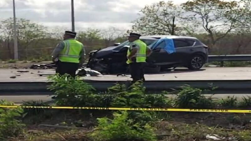 Una conductora muere luego de chocar contra una barricada metálica del puente de Flamboyanes