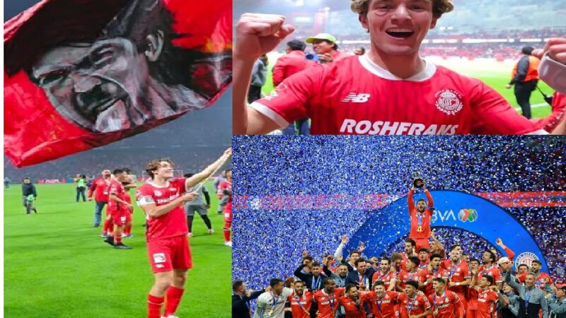 Marcel Ruiz de los Diablos del Toluca nuevo campeón Yucateco en la Liga MX 2025