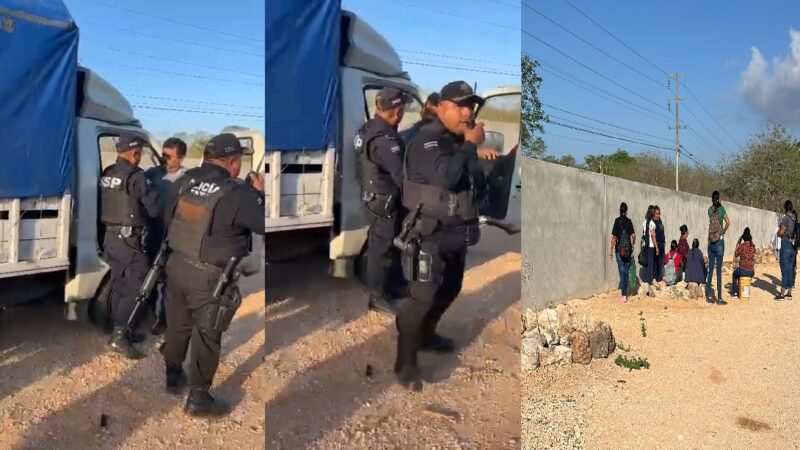 Abuso policiaco: Detienen al chofer y decomisan una camioneta con mujeres albañiles: Las dejan abandonadas en la carretera