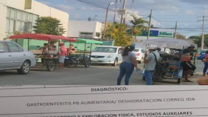 Terminan con vómitos y diarrea en el IMSS de Acanceh por comer tacos de cabeza en Seyé