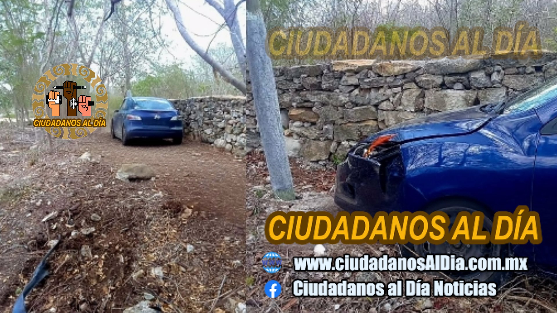 El conductor de un Mazda terminó su loca carrera al tomar una curva entre los dos Dzilanes
