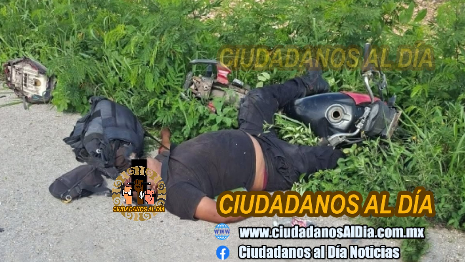 Dos policías de Motul derrapan en una moto, uno de ellos muere en el tramo Cansahcab- Temax