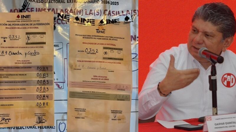 La elección judicial fue un fracaso del populismo dice el Priista Gaspar Quintal