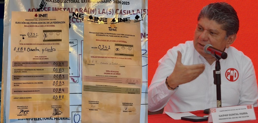 La elección judicial fue un fracaso del populismo dice el Priista Gaspar Quintal