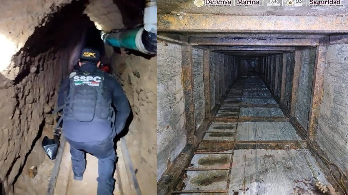 Al estilo del Chapo hallan un narcotúnel que une a Tijuana con San Diego, E.U.