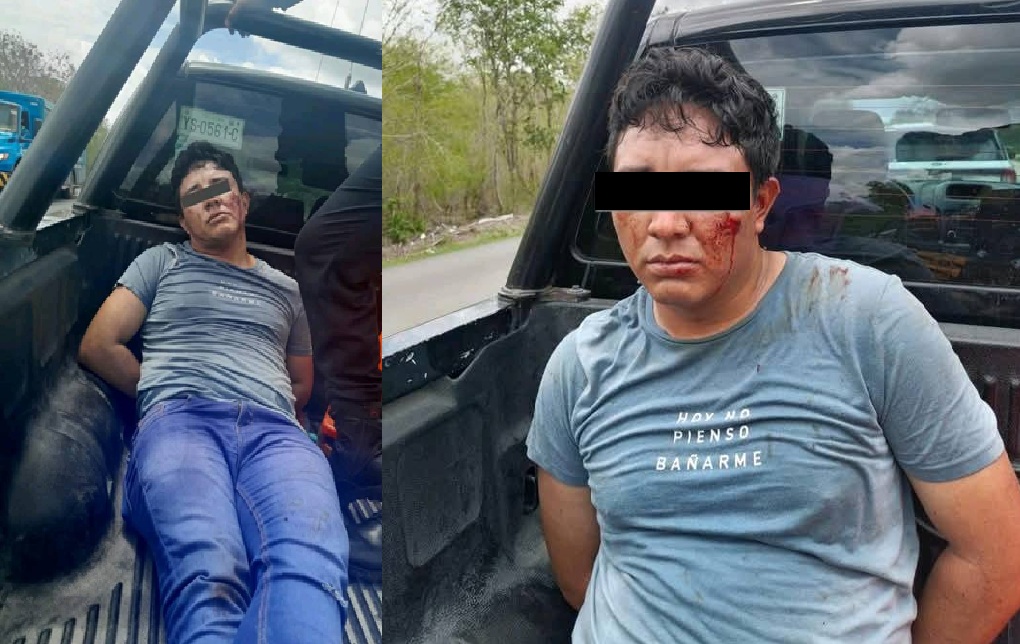Policías detienen a un sujeto en Umán con una moto robada en Kanasín