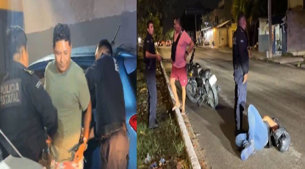 Ebrio conductor choca, lesiona a un motociclista y se da a la fuga: La policía lo detuvo en Xoclan