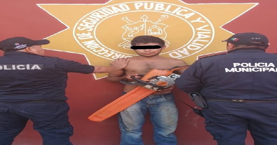 Rata de dos patas lo detienen durmiendo luego que robo una motosierra y la guardó en su casa