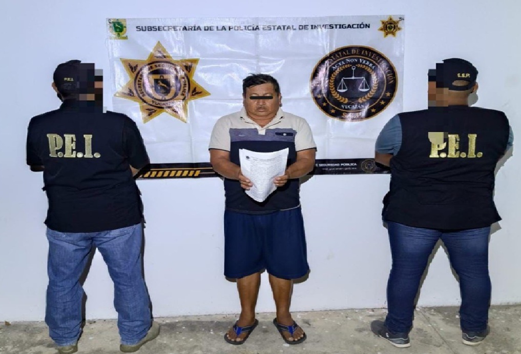 Abuelo detenido por abusar de su pequeña nieta en Chicxulub Pueblo