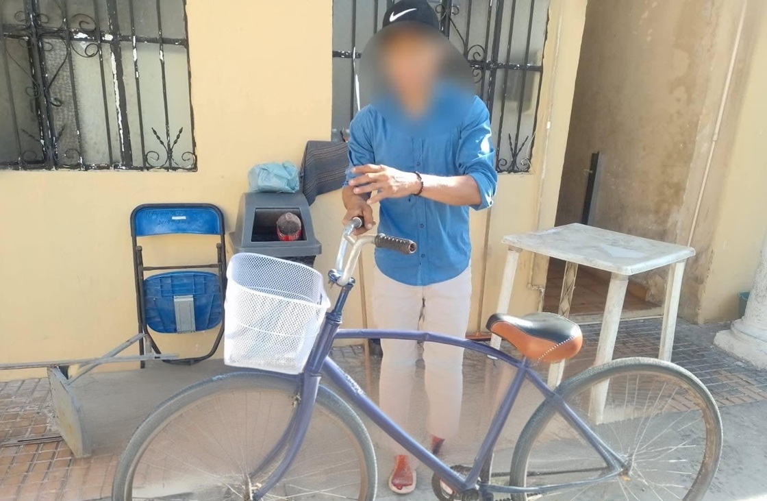 Policía recuperan una bicicleta robada después de hallarla tirada en calles de Dzidzantún