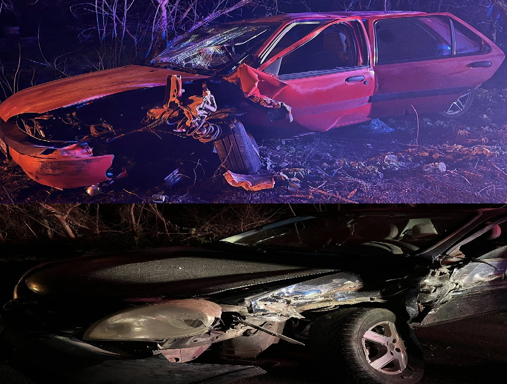 Presuntos policías ebrios chocan a una familia de Izamal y se dan a la fuga en la vía Cacalchén- Motul.