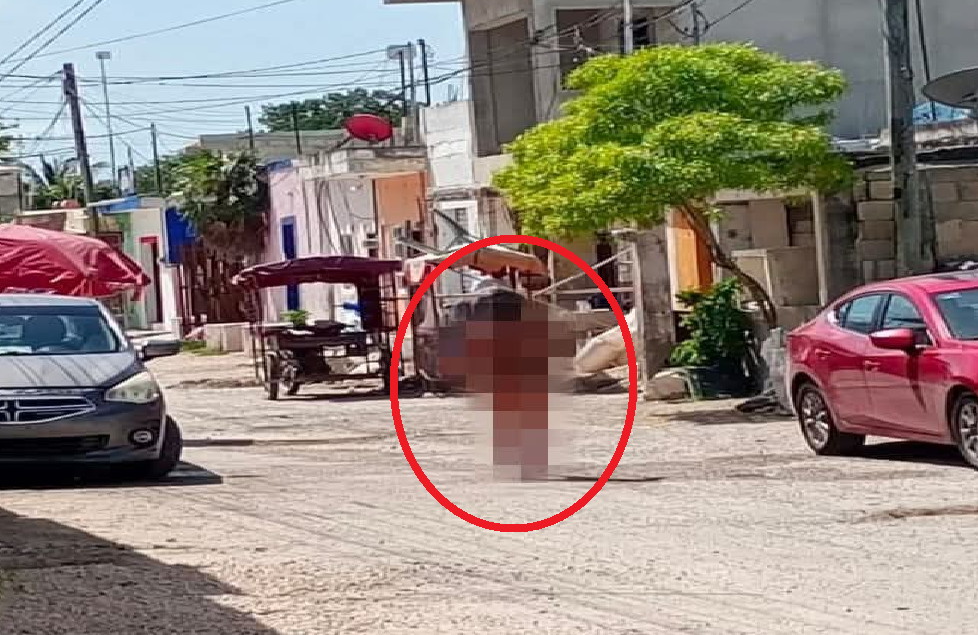 Detienen a un sujeto drogado que se paseaba desnudo en calles de Celestún