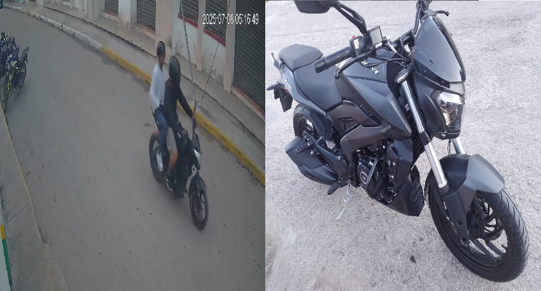 Dos ratas roban una motocicleta estacionada en pleno centro de Tizimín