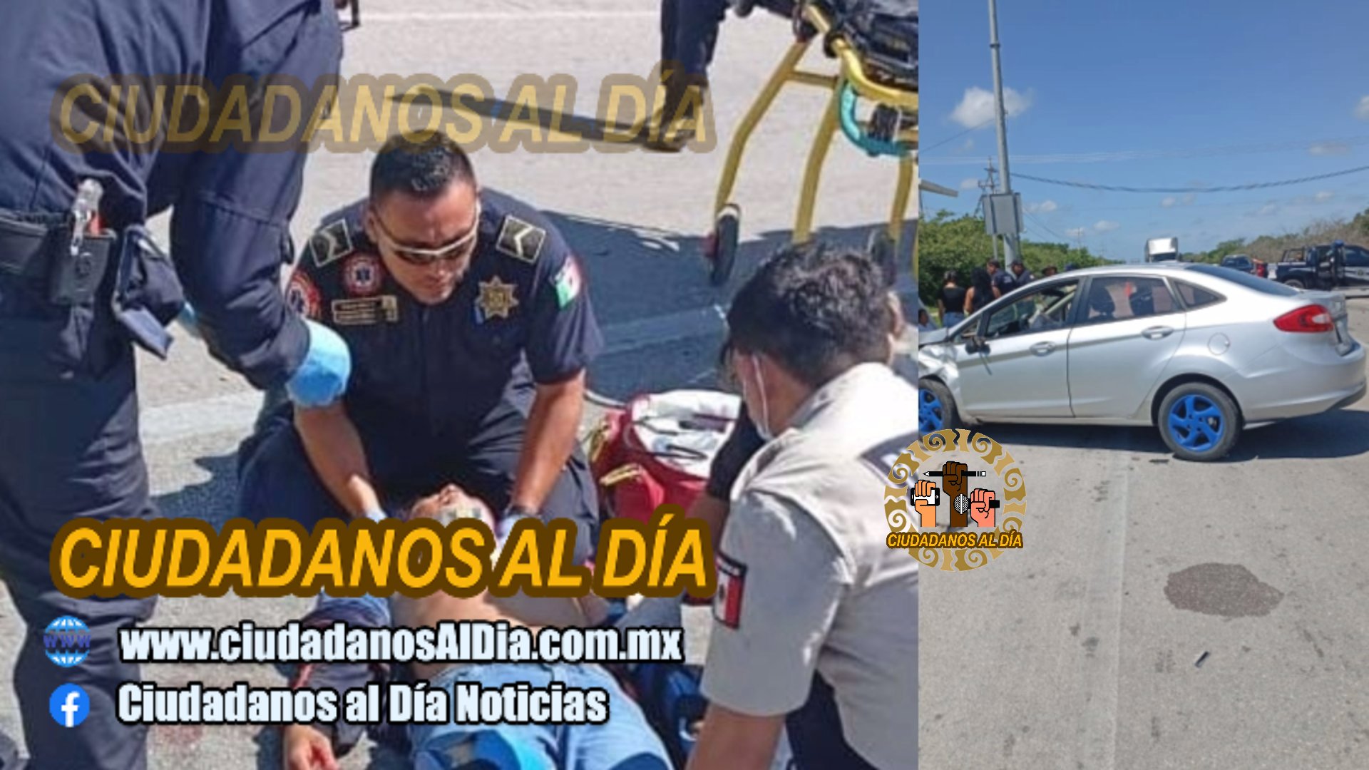 Joven motociclista fallece en una clínica luego que chocó en el entronque Motul-Kiní