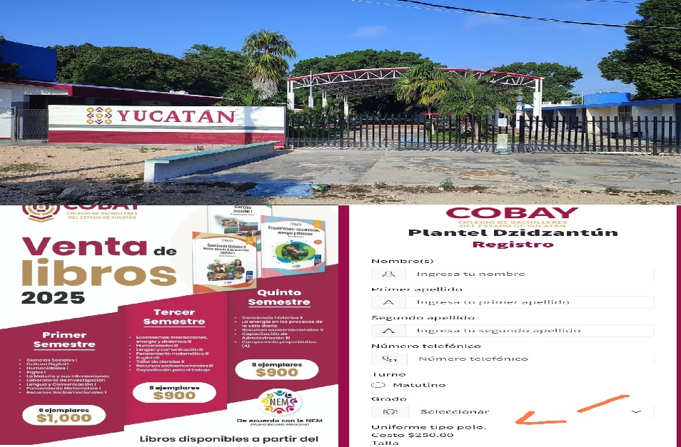 Gobierno de la 4T da duro golpe a la economía de yucatecos: cobra 2,060 pesos a alumnos del Cobay