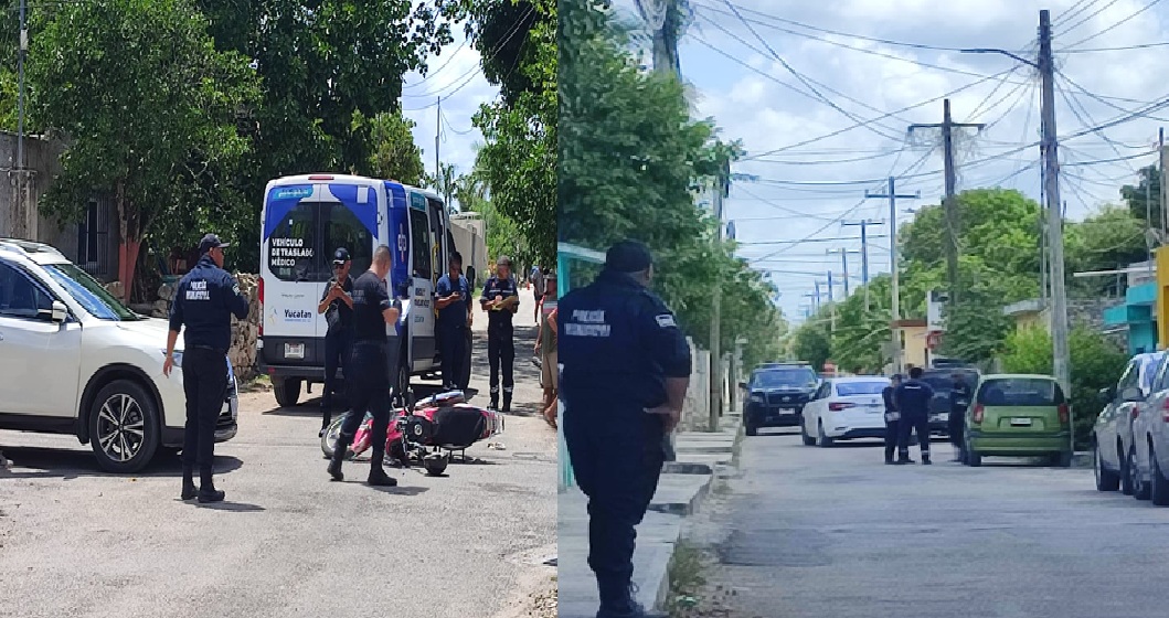 Automovilistas uno choca a un motociclista y otro choca una moto estacionada