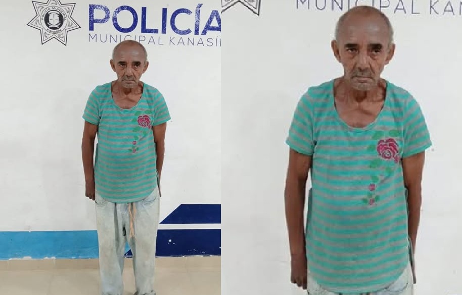 Policía piden ayuda a la ciudadanía para localizar a los familiares de un abuelito localizado en Kanasín