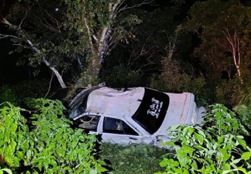 Malos amigos: abandonan a su compañero herido después de un accidente en la vía Tixcacal – Chan Cenote