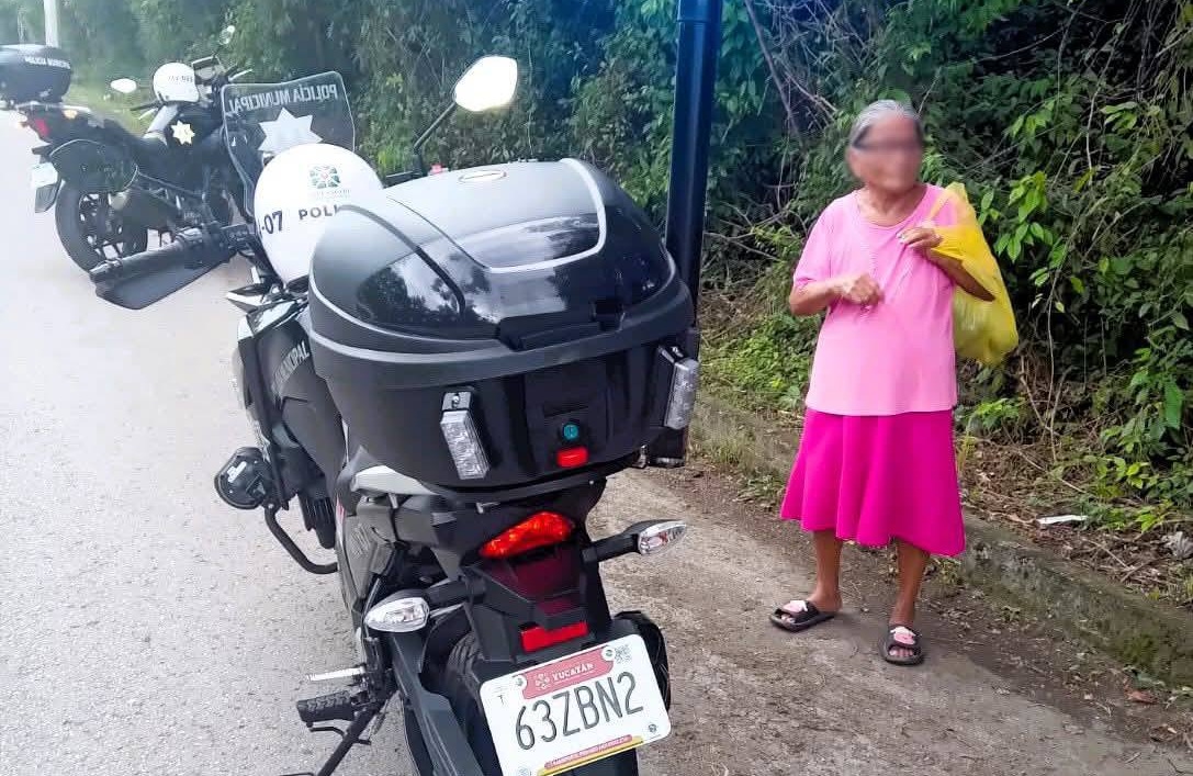 Policía municipal rescata en la avenida Víctor Cervera a una abuelita extraviada en Valladolid