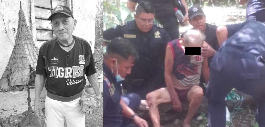 Fallece “Polvillo”: Abuelito rescatado por la SSP en montes de Dzilam González