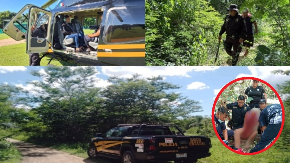 Hallan con vida a un abuelito extraviado en motes de Dzilam González