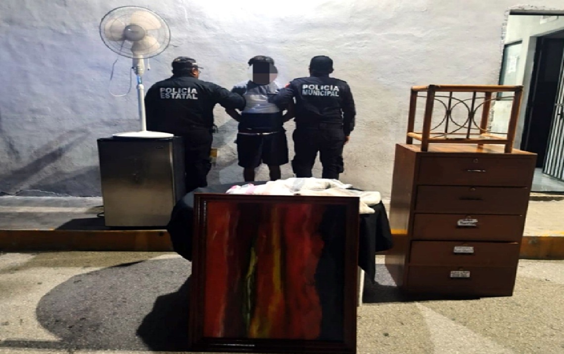Un ladrón desvalija una casa en Chuburná: Vecinos pieza clave para la detención