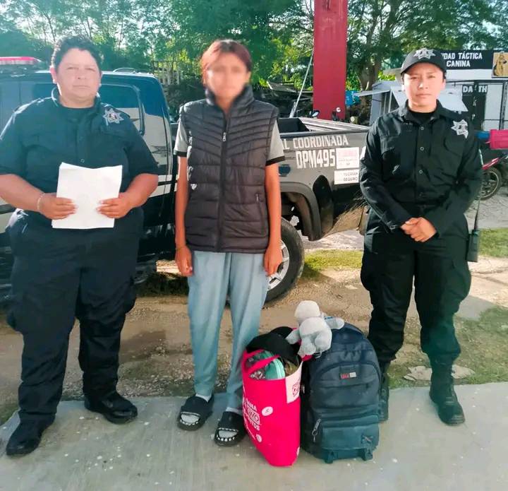 Policía de Valladolid rescata a una menor desaparecida en Quintana Roo y con alerta Amber desde el 2024