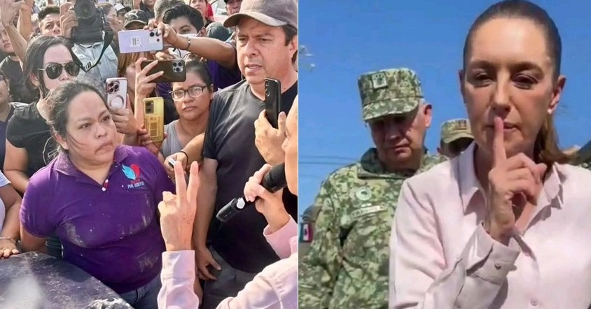 Sheinbaum: insensible ordena callar a damnificados de Veracruz cuando clamaban ayuda