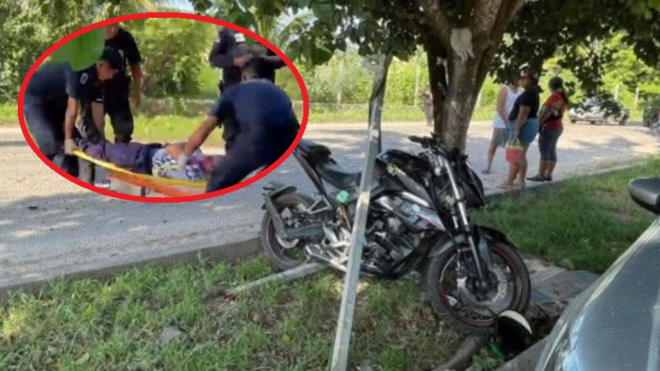 Un menor de 17 años alumno del CBTA choca contra un árbol y muere en Oxkutzcab