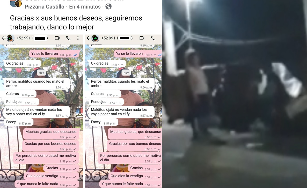Violenta foránea agrede a pizzero porque no tenía servicio a domicilio en Dzidzantún