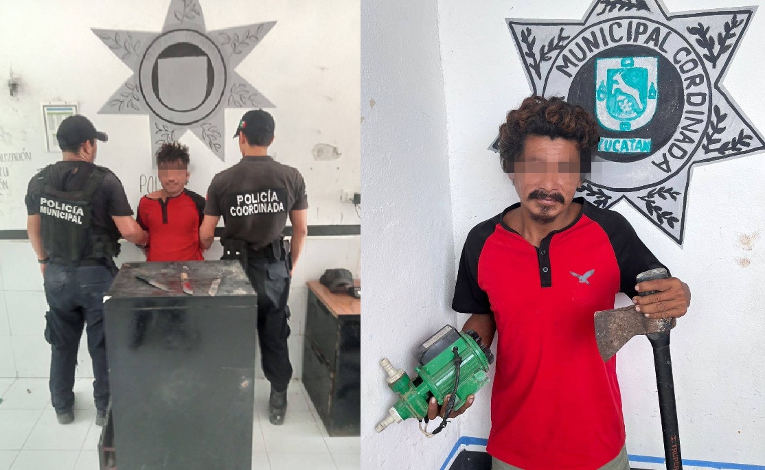 La policía detuvo a dos delincuentes en Celestún: Parecían estar uniformados