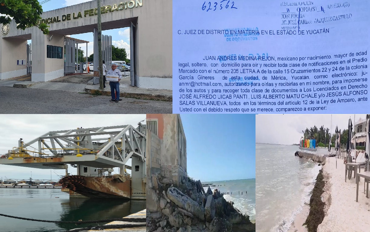 En defesa del Mar: Promueven amparo federal para frenar el dragado y relleno de 80 hectáreas del fondo marino en Progreso