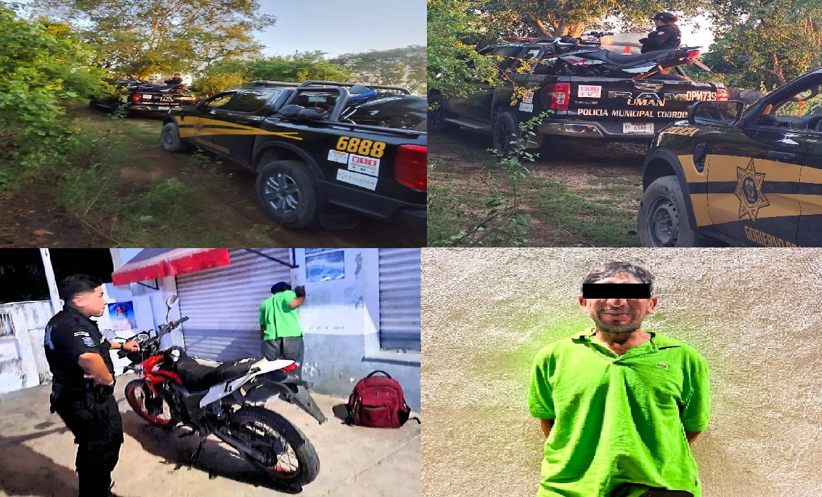Policía recuperan tres motos robadas dos en Umán y una más en Valladolid