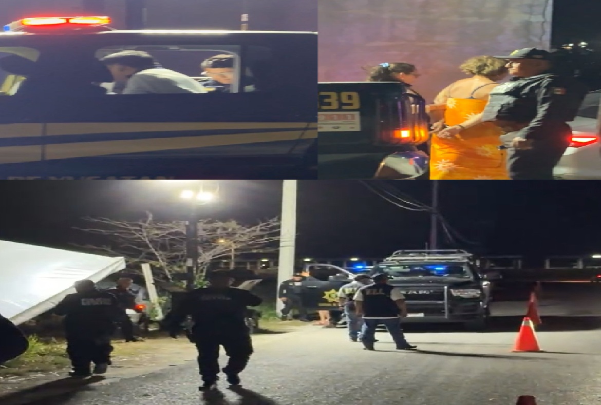 Un automovilista se estrella contra un reten de la SSP en Yucalpetén, en Progreso