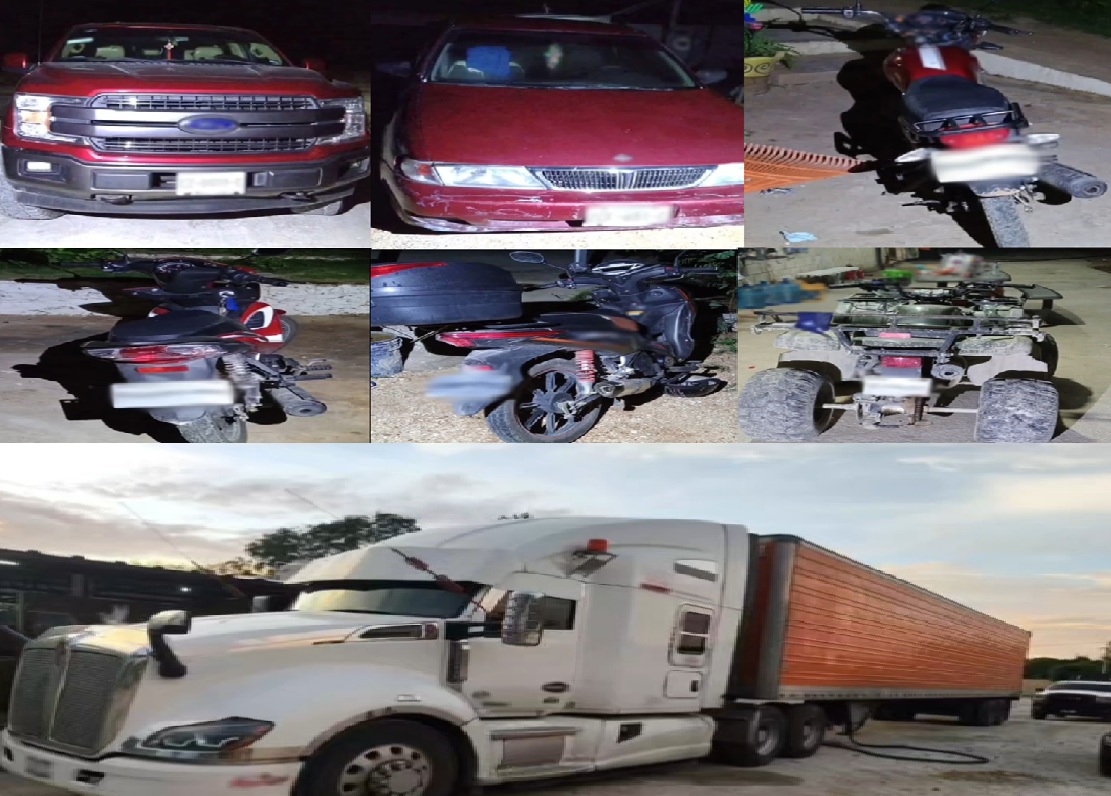 Aseguran, vehículos, armas y más de 105 mil litros de combustible en Seyé producto de Huachicol