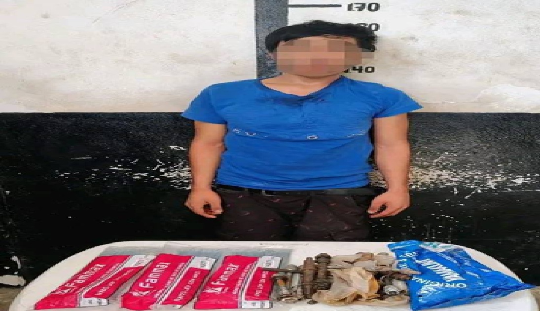 Policía de Tizimín detuvo a un joven con varias piezas de bicicleta