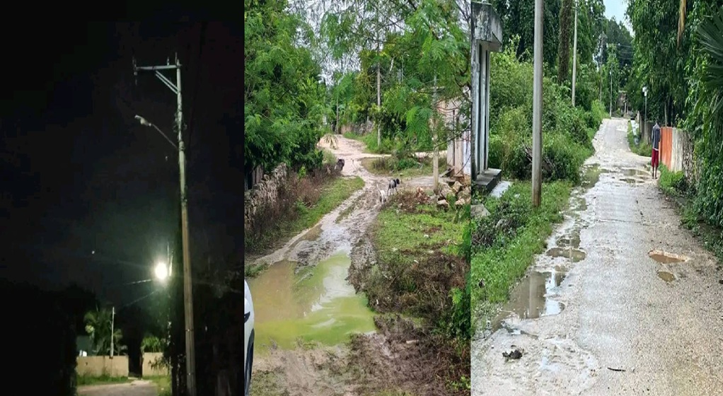 Chichimilá y Yaxcabá pueblos indígenas en penumbras y con calles llenas de baches, los castiga el gobierno de la 4T