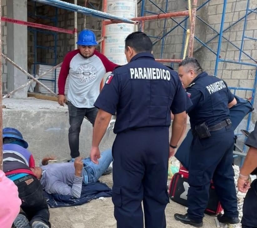 Un albañil de Dzilam González cae de un andamio en la construcción de un Hotel en la zona costera