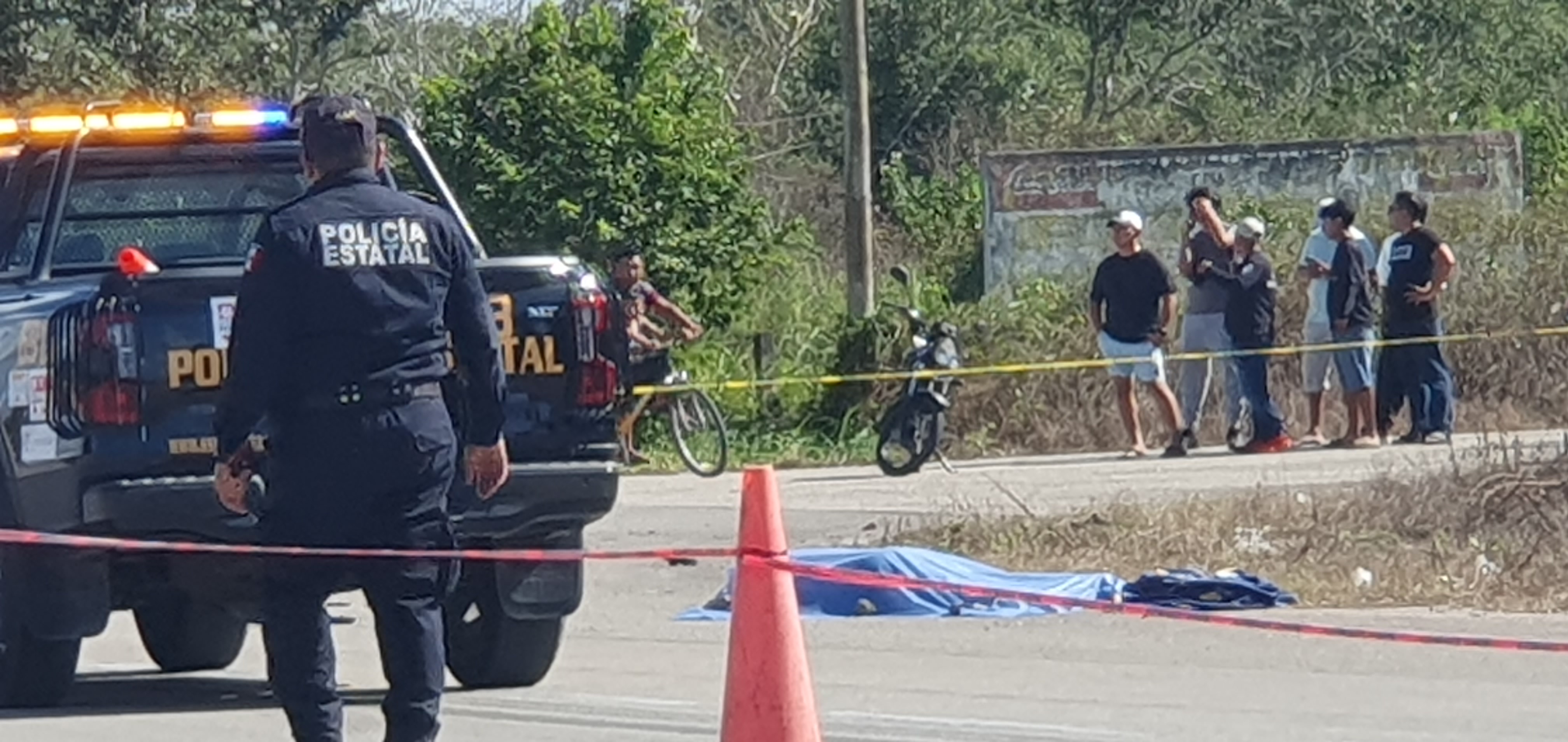 Joven motociclista la chocan y muere en el entronque de Temax- Tekal de Venegas