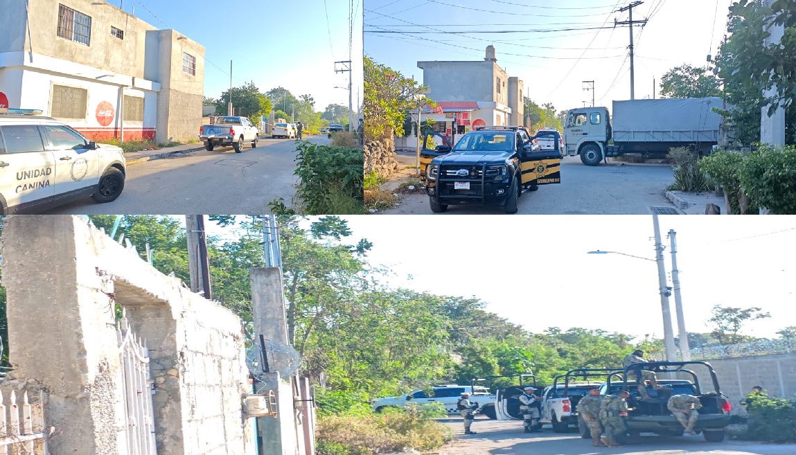 Detienen a cuatro mininarcos de los Cholos sur13, en la colonia Dzununcán