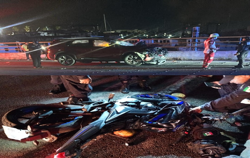 Una conductora choca y mata a un motociclista en el puente de Yucalpetén