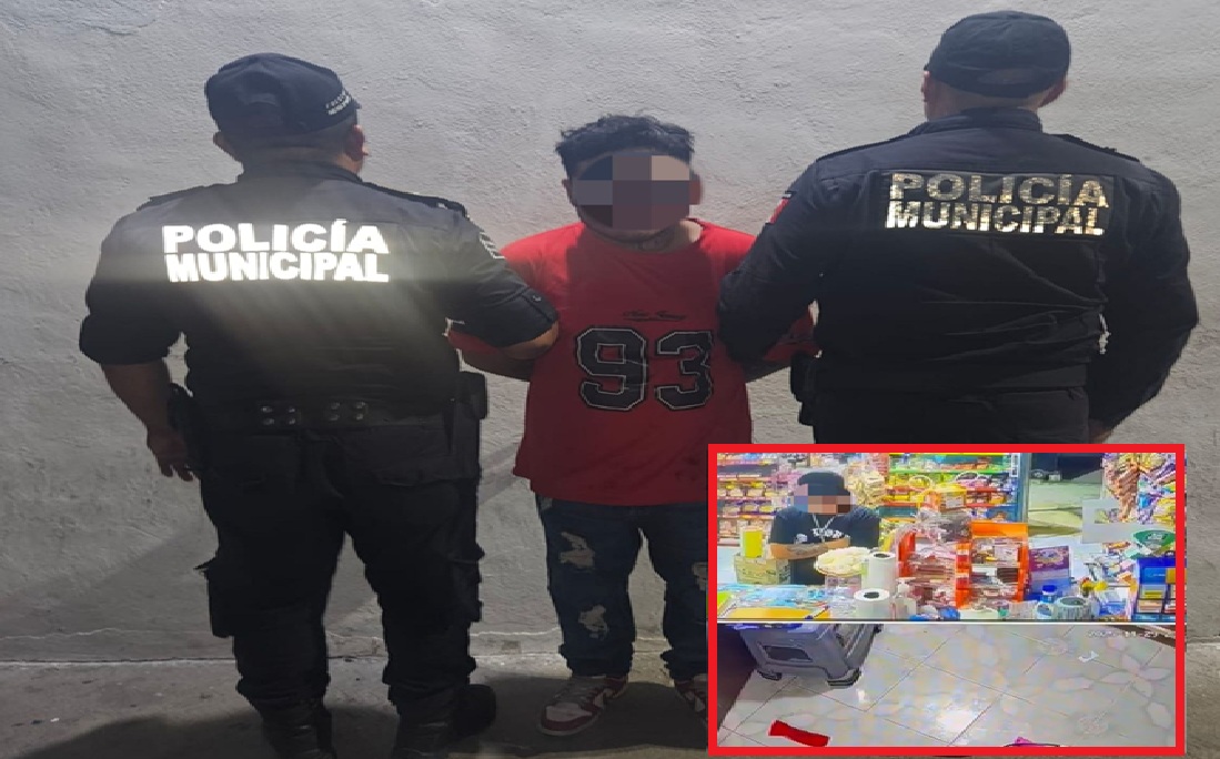 Policías detienen a una rata de dos patas por robo a una tienda en Progreso