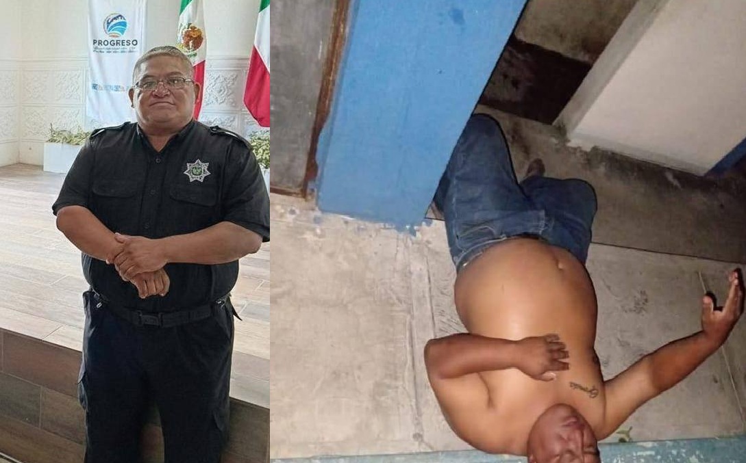 El chimuelo intenta embriagarse gratis por ser comandante de la policía de Hunucmá