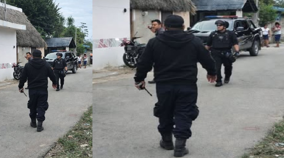 Policía derrapa en moto y lesiona un ojo en Kinchil: Un Firulais lo boto y se dio a la fuga