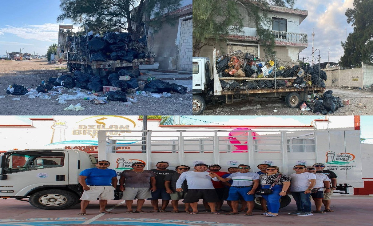 Montañas de basura y olores fétidos en el centro del puerto, denuncian Dzilameños  