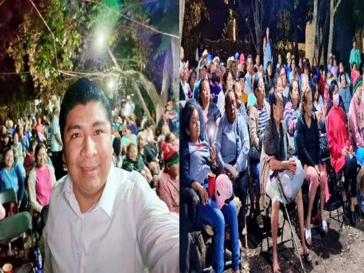 Con un kilo de carne alcalde de Yobaín engaña a cansahcabeños para que asistan a una reunión: quiere ser diputado de Morena