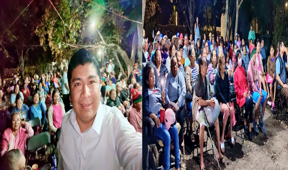 Con un kilo de carne alcalde de Yobaín engaña a cansahcabeños para que asistan a una reunión: quiere ser diputado de Morena