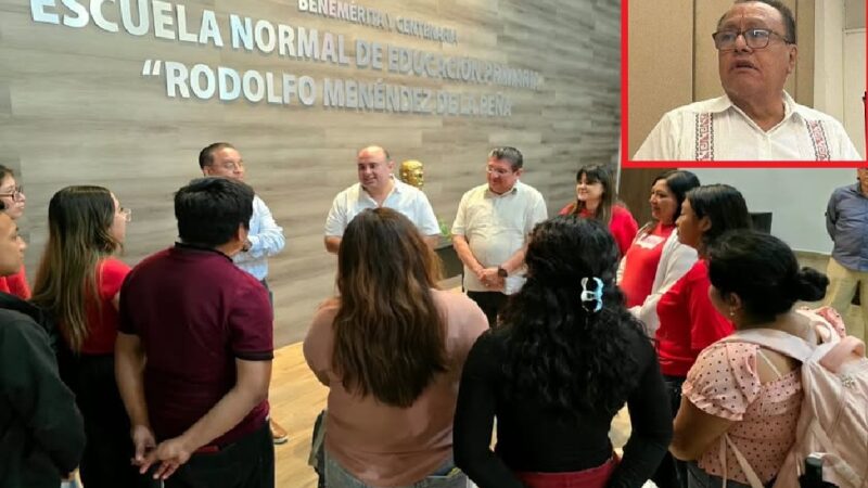 Entre polémica renuncia el director de la Escuela Normal “Rodolfo Menéndez de la Peña” en Mérida