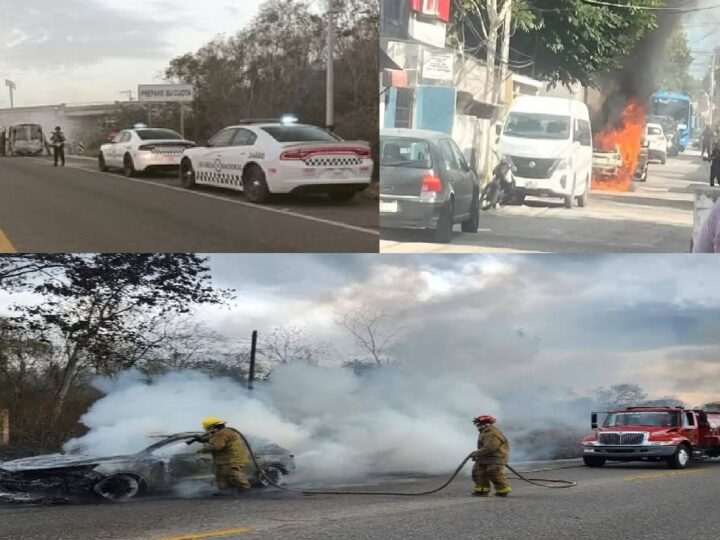 Se incendian una ambulancia y un vehículo en Valladolid, y uno más en la vía Muna- Umán
